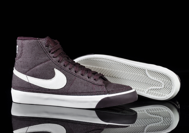 Nike Wmns Blazer Mid Deep Burgundy Denim Sail 3