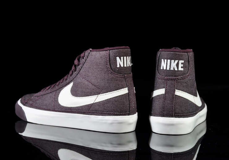 Nike Wmns Blazer Mid Deep Burgundy Denim Sail 4