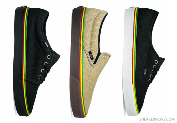 Hemp on sale vans rasta