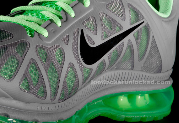 Nike Air Max+ 2011 - Cool Grey - Neon Green