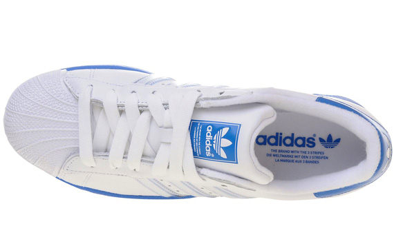 Adidas Originals Superstar Ii Is White Fresh Blue 01