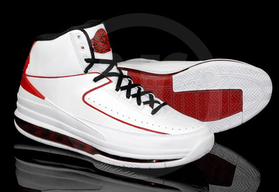Air Jordan Ii Max White Black Varsity Red Rmk 08