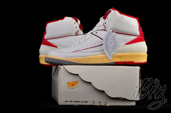 Air Jordan White Red Original Pair On Ebay 02