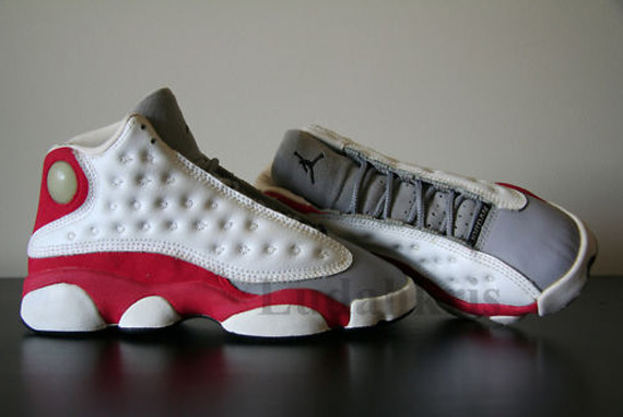 Air Jordan Xiii Gs White Black True Red Pearl Grey Sample 11