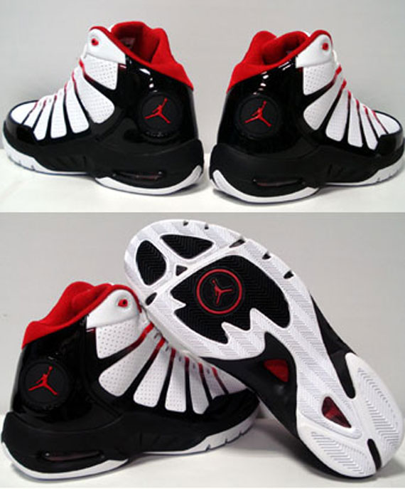 Jordan Pit Black White Varsity Red 03
