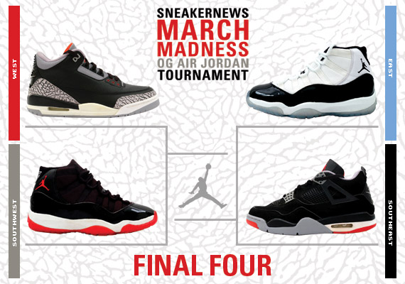 Sneaker News March Madness OG Air Jordan Tournament – Final Four Voting