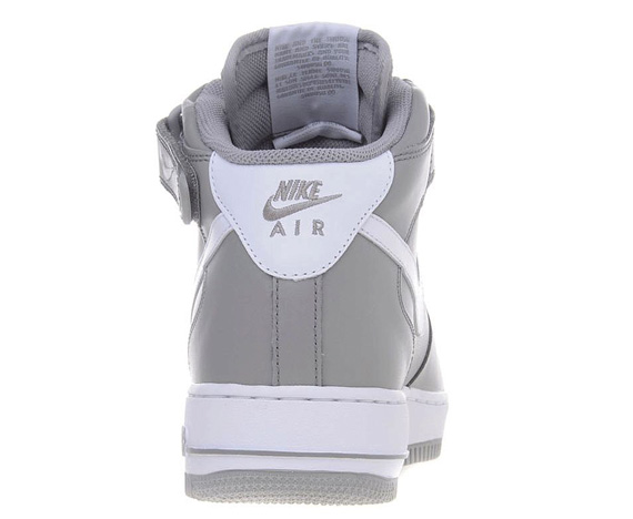 Nike Air Force 1 07 Mid Grey White Jd 05