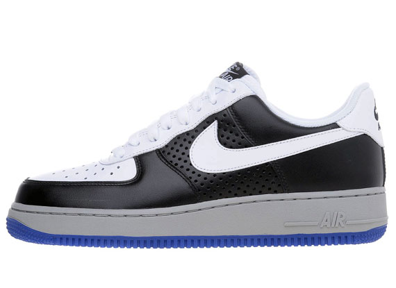 Nike Air Force 1 Low Black Perf White Blue Jd 06