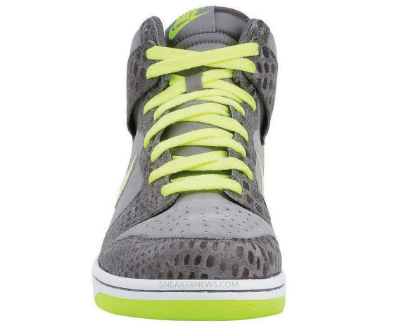 Nike Dunk High Cool Grey Hot Lime Dark Grey Snakeskin Euro 03