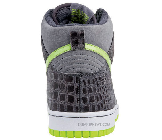 Nike Dunk High Cool Grey Hot Lime Dark Grey Snakeskin Euro 04