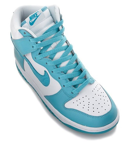 Nike Dunk High - White - Mineral Blue - SneakerNews.com
