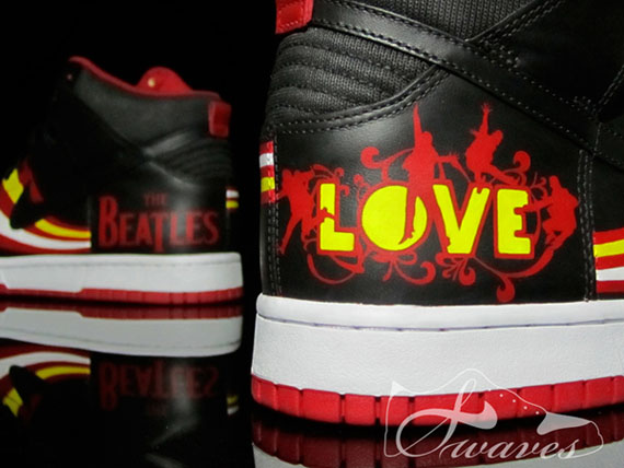 Nike Dunk High The Beatles Cirque du Soleil ‘LOVE’ Customs Vol. 2