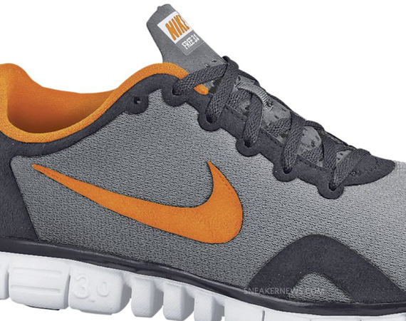 Nike Free 3.0 V2 Anthracite Total Orange Cool Grey 03