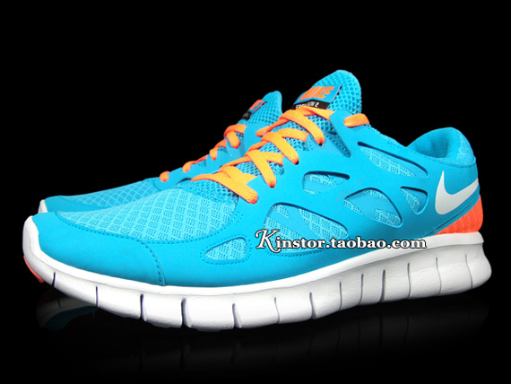 Nike Free Run 2 Teal Orange White 2011 013