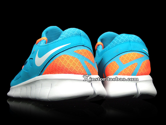 Nike Free Run 2 Teal Orange White 2011 11