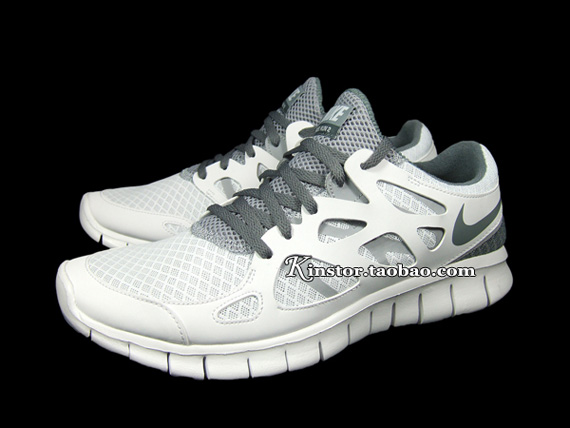 Nike Free Run 2 White Medium Grey 2011 07
