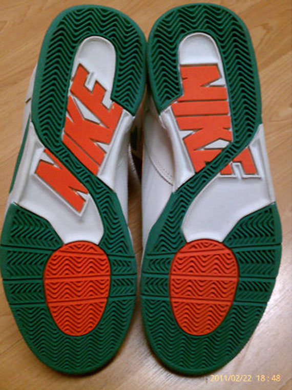 Nike Quantam Force Ii High White Clockwork Orange Bright Green 06