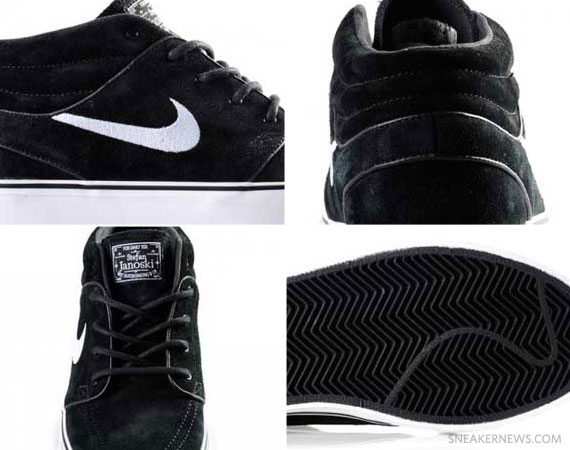 Nike SB Zoom Stefan Janoski Mid - Black - White - New Images