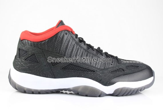 Air Jordan XI IE Low Retro - Black - White - Varsity Red - New Images ...