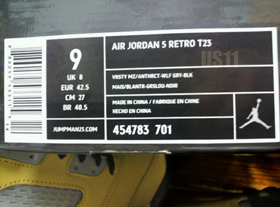 Air Jordan 5 Retro T23 – New Images