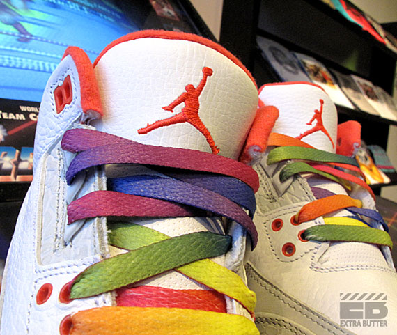 Shoes, Limited Edition Multicolored Air Jordan 3