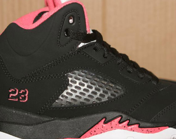 Air Jordan V Ps Black Pink White Sample 01