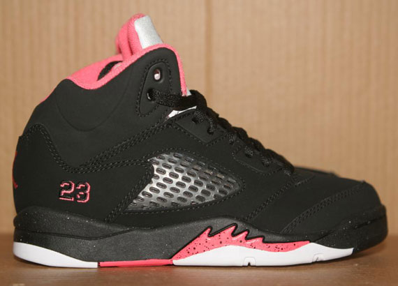 Air Jordan V Ps Black Pink White Sample 1