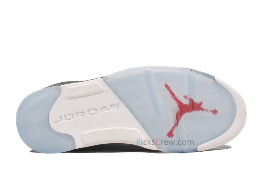 Air Jordan V Retro White Midnight Navy Varsity Red 5