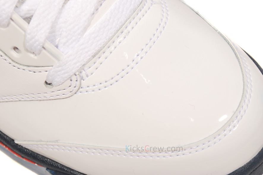 Air Jordan V Retro White Midnight Navy Varsity Red 6