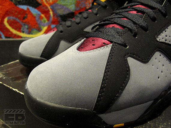 Air Jordan Vii Bordeaux Og Retro Comparison 05