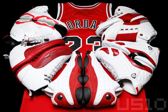 Air Jordan White Red Showcas 08