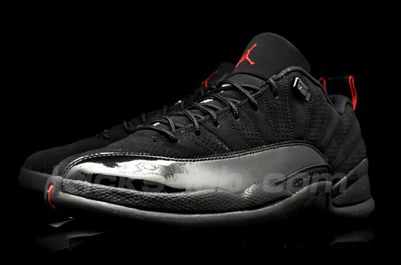 Air Jordan 12 Retro Low 'Black Patent' - Air Jordan - 308317 001