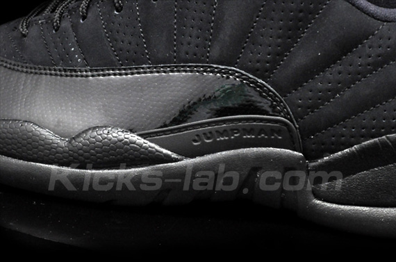 Air Jordan Xii Low Black Patent Varsity Red Kickslab 03