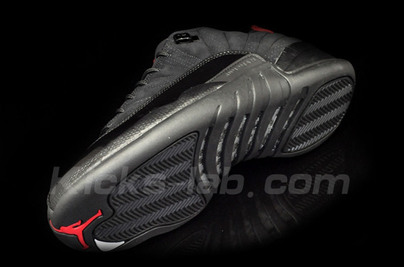 Air Jordan Xii Low Black Patent Varsity Red Kickslab 04
