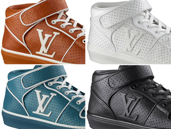 Louis Vuitton Perforated Suede Low Top Sneakers