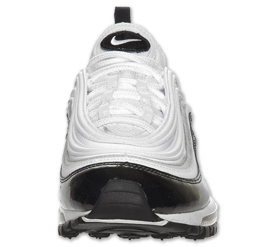 Nike Air Max 97 White Black Patent Silver Finishline 06