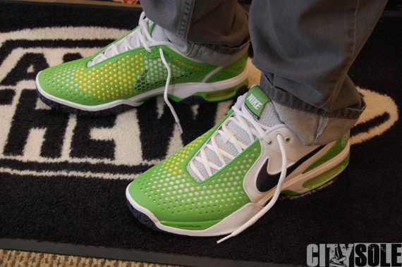Nike Air Courtballistec 3.3 - Gridiron - Green Apple - True Yellow - SneakerNews.com