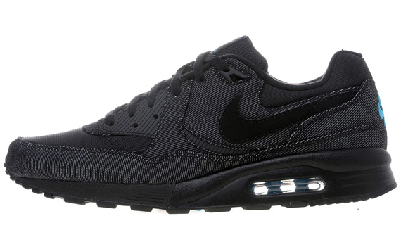 nike air max light black denim childrens blue 06