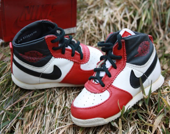 Nike Baby Jordan 1 White Red Ebay 09