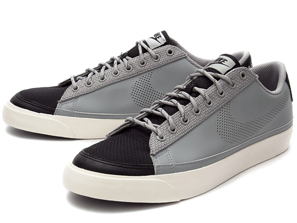 nike-blazer-low-perforated-swoosh-matte-silver-black-2 Nike Blazer Low Perforated Swoosh Matte Silver Black 2