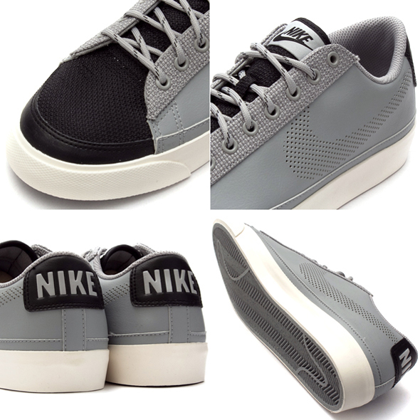 nike-blazer-low-perforated-swoosh-matte-silver-black-3 Nike Blazer Low Perforated Swoosh Matte Silver Black 3