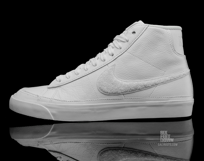 Nike Blazer Mid Premium White Leather Chenille 1