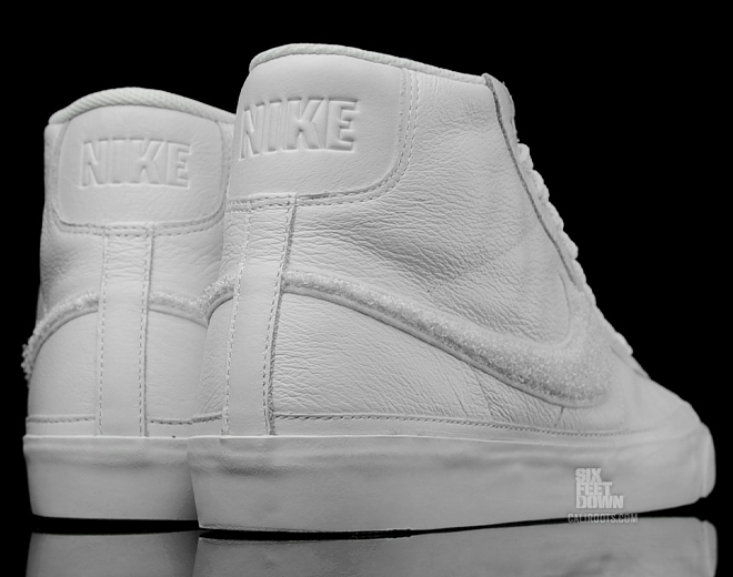 Nike Blazer Mid Premium White Leather Chenille 4
