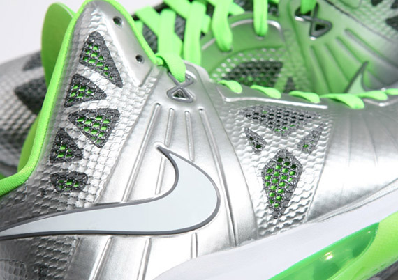 Nike Lebron 8 P S Dunkman Metallic Silver Electric Green 1