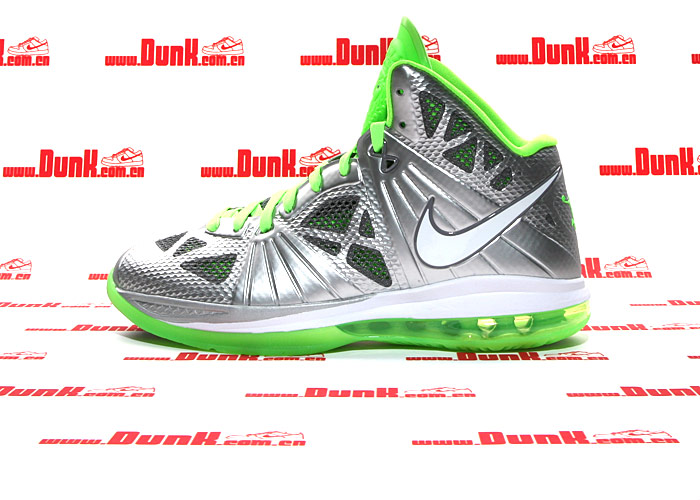 Nike Lebron 8 P S Dunkman Metallic Silver Electric Green 2