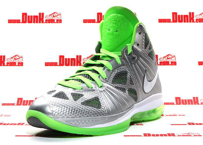 Nike Lebron 8 P S Dunkman Metallic Silver Electric Green 3