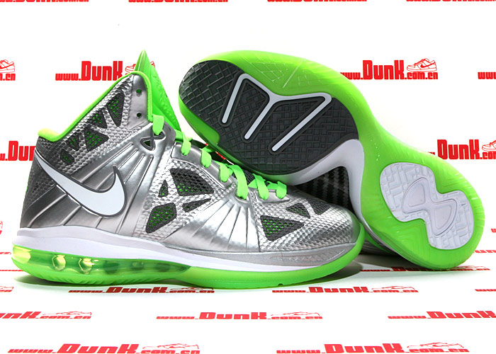 Nike Lebron 8 P S Dunkman Metallic Silver Electric Green 6