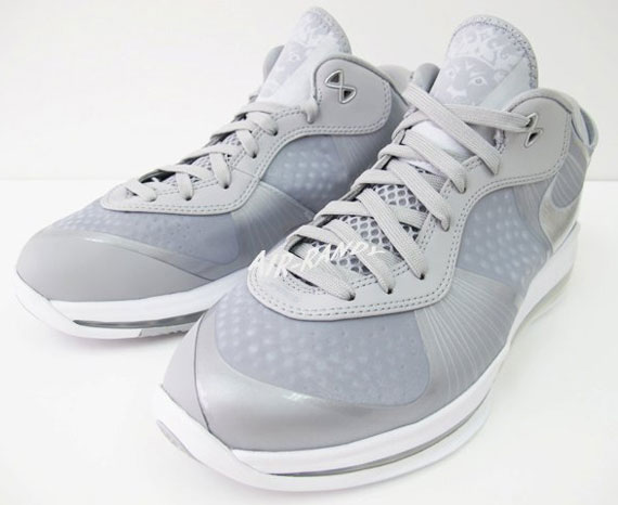 Nike LeBron 8 V/2 Low - Wolf Grey - White - Metallic Silver ...