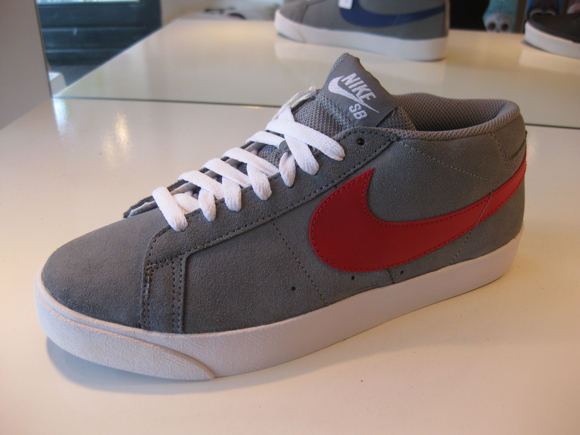 Nike Sb Blazer Cs Grey Varsity Red