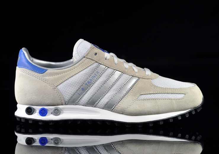 Adidas La Trainer White Silver Blue 1